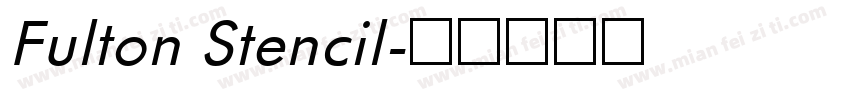 Fulton Stencil字体转换